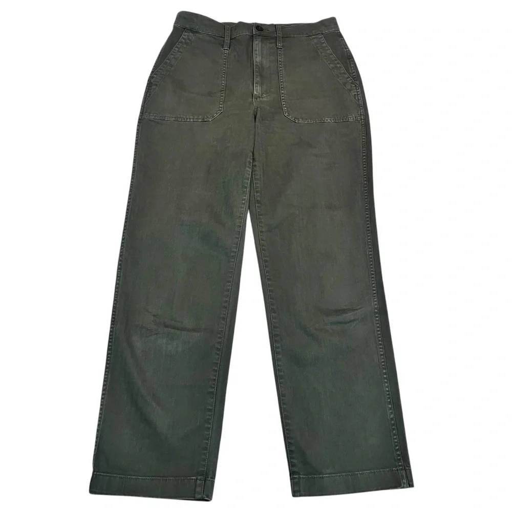 Madewell Forest Green Utility Chino Pants Size 27 High Rise‎